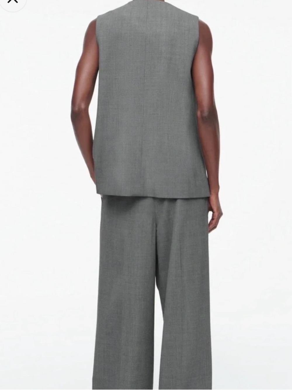 COS Women’s Gray Tailored Suit Vest - Picture 4 of 6